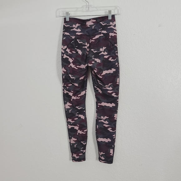 Fabletics Purple Camo Powerhold High Rise Leggings - Picture 10 of 11